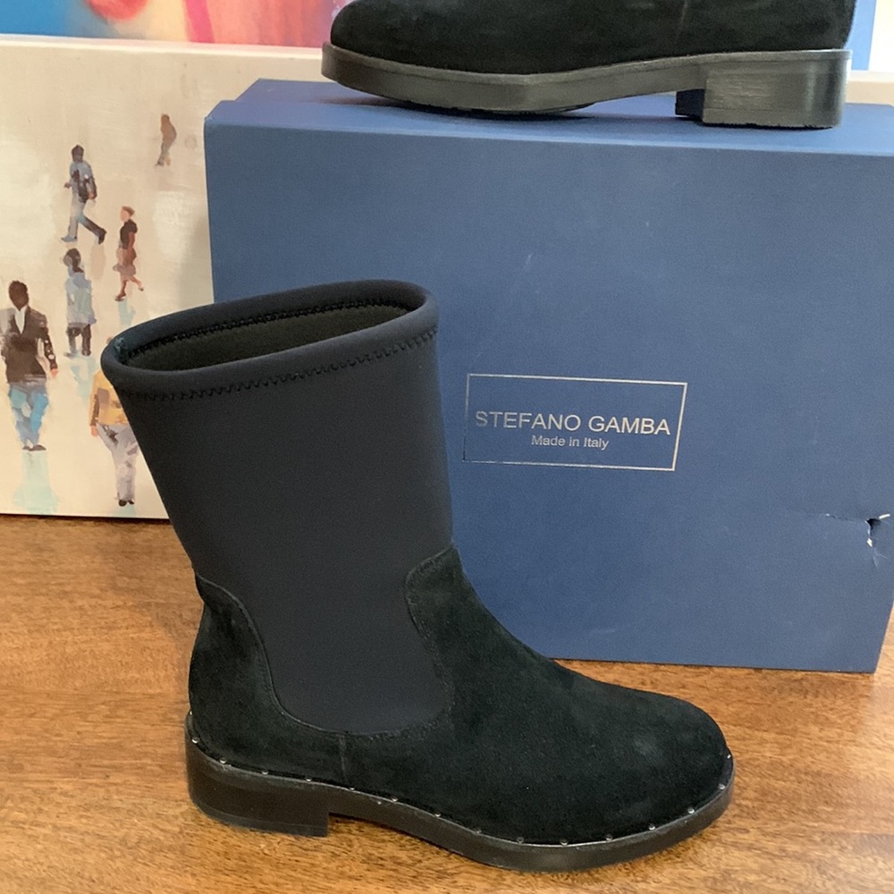 STEFANO GAMBA MID BOOT SIZE 37 MADE IN ITALY  NWB